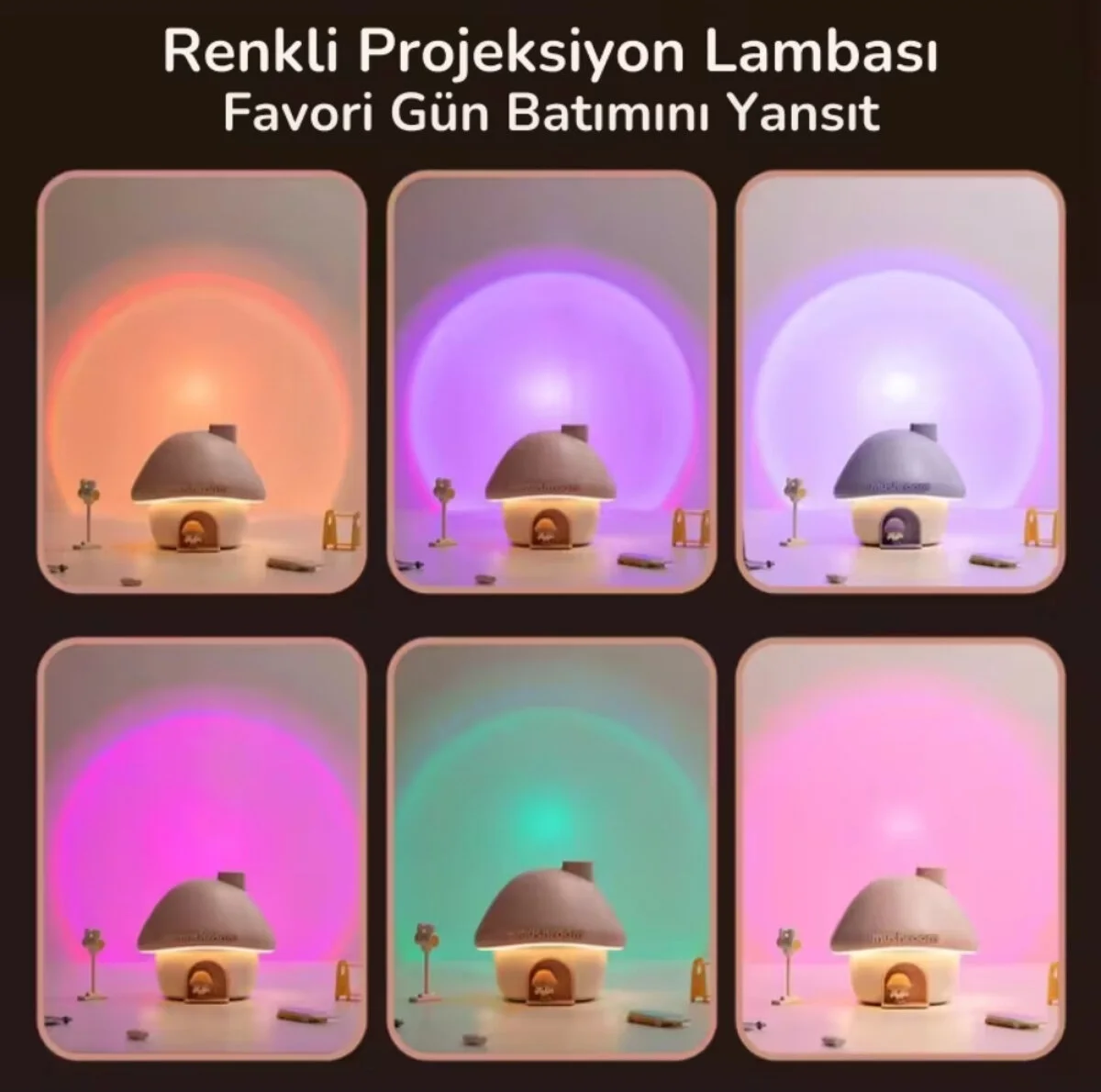 Mushroom House Hava Nemlendirici & Aroma Difüzör