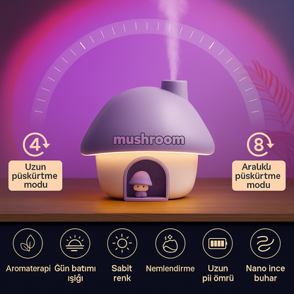 Mushroom House Hava Nemlendirici & Aroma Difüzör