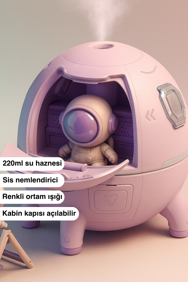 Astronot Roket Hava Nemlendirici